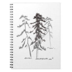 Pine trees notebook