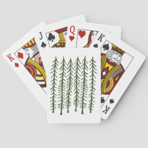 Pine Trees Playing Cards