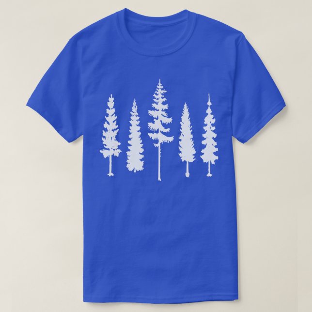 Pine trees silhouettes T-Shirt (Design Front)