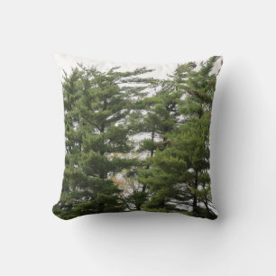Pine Trees Throw Pillow