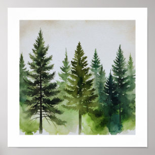 Pine Trees Wall Art