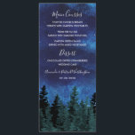 Pine Trees Watercolor Rustic Wedding Menu Cards<br><div class="desc">Pine Trees Watercolor Rustic Wedding Menu Cards - feature a watercolor starry night sky with evergreen pines in various shades of green with an elegant text layout. See matching products in the collection found on this page.</div>