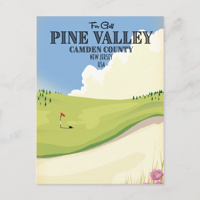 Pine Valley Camden County New Jersey USA Golf Postcard (Front)