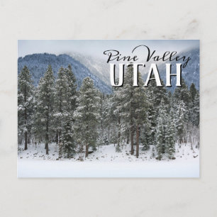 Pine Valley Utah Winter Snow Postcard
