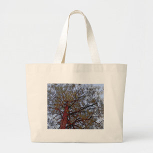Pine with Red Trunk (detail) Large Tote Bag