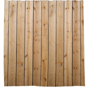Pine Wood Boards Shower Curtain