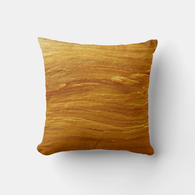 Pine Wood I Faux Wooden Texture Cushion (Front)