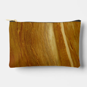 Pine Wood II Faux Wooden Texture Accessory Pouch