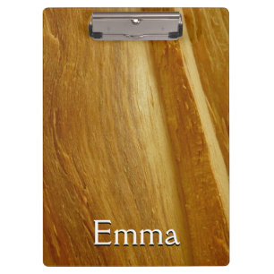 Pine Wood II Faux Wooden Texture Clipboard