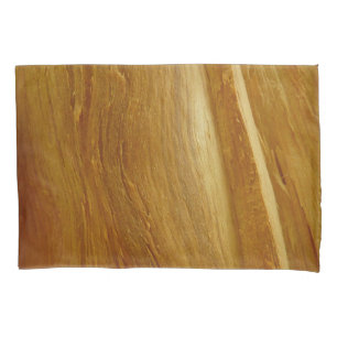 Pine Wood II Faux Wooden Texture Pillowcase