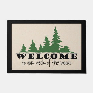 Pine Wood Welcome Door Mat