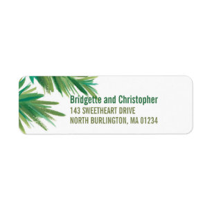 Pine Woods Watercolor   Return Address Label