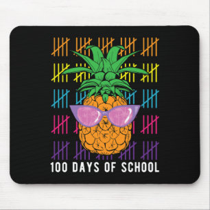 Pineapple 100 Days Of School Teacher And Student G Mouse Pad