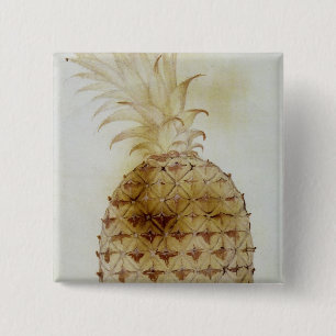 Pineapple 15 Cm Square Badge