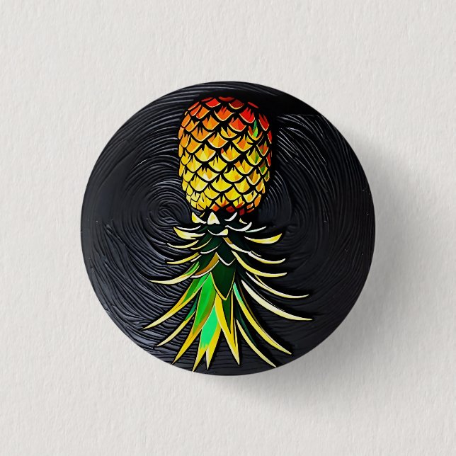Pineapple 3 Cm Round Badge (Front)