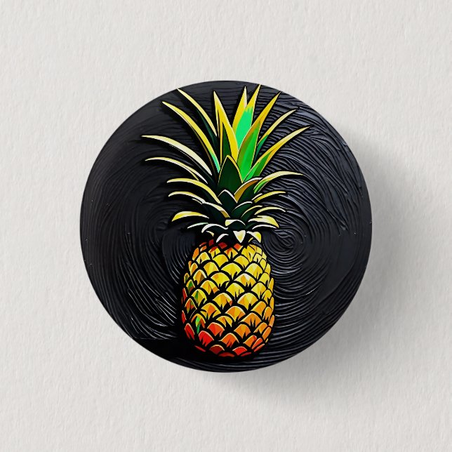 Pineapple 3 Cm Round Badge (Front)