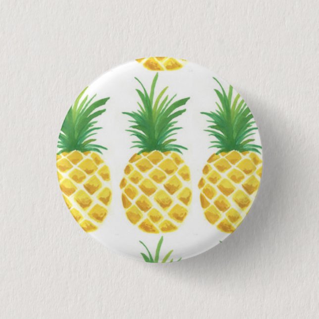 Pineapple 3 Cm Round Badge (Front)