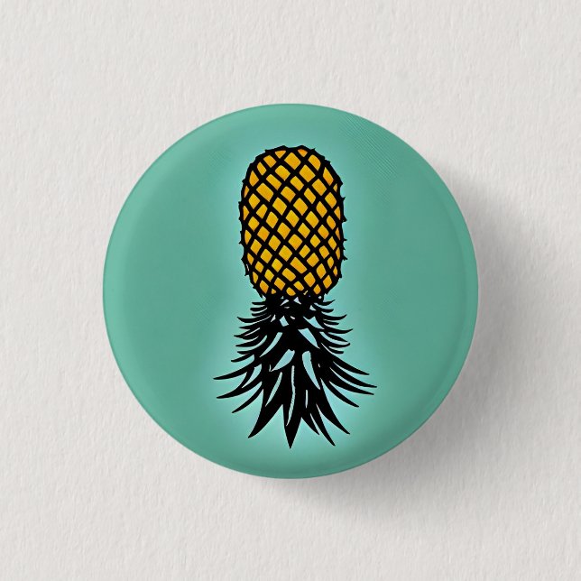 Pineapple 3 Cm Round Badge (Front)