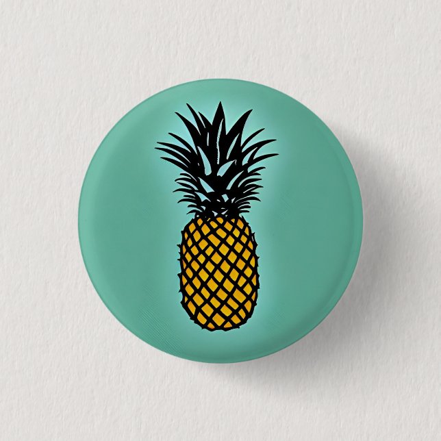 Pineapple 3 Cm Round Badge (Front)