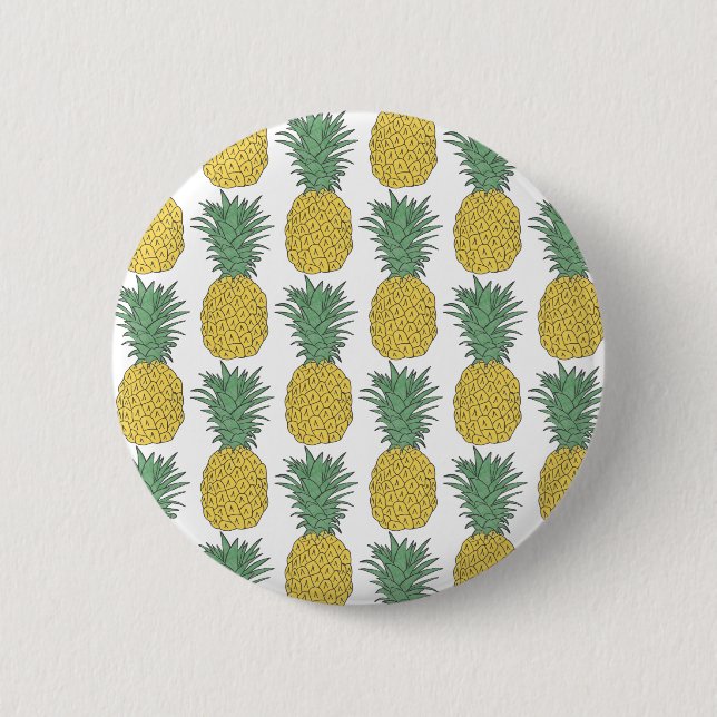 Pineapple 6 Cm Round Badge (Front)