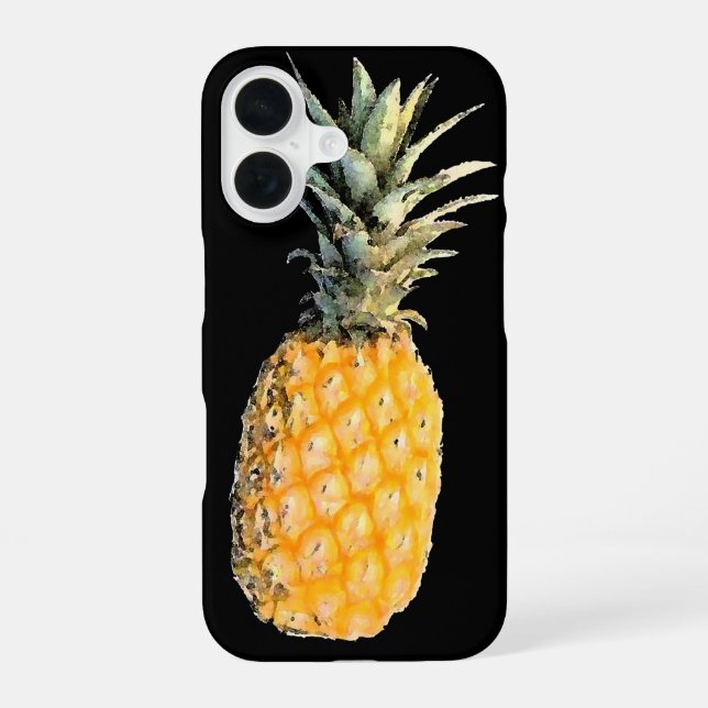 pineapple . a tropical fruit iPhone 16 case (Back)