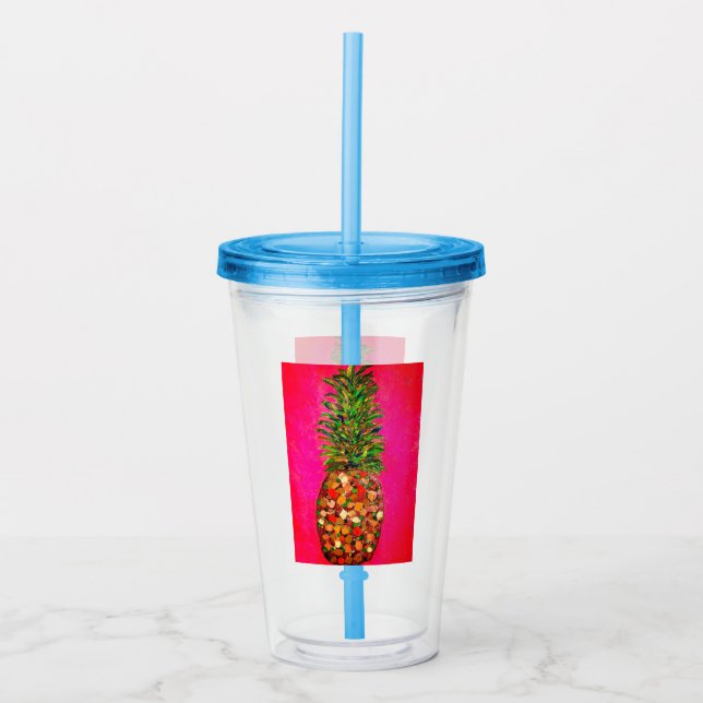 Pineapple Acrylic Tumbler (Front)