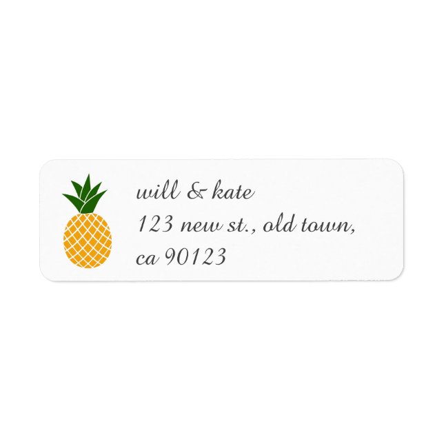 Pineapple Address Labels (Front)
