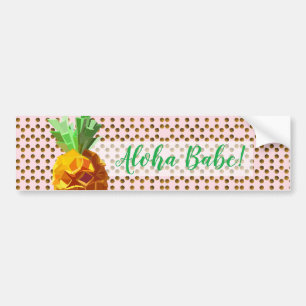 Pineapple Aloha Babe Sticker