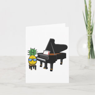 Pineapple Aloha Beaches Hawaii Piano Gift - Pianis Card