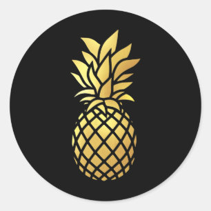 Pineapple Aloha Beaches T Shirt Hawaiian Hawaii Vi Classic Round Sticker