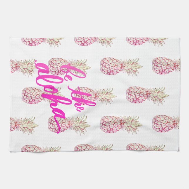 Pineapple Aloha Kitchen Towel (Horizontal)