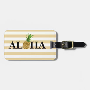 Pineapple Aloha Luggage Tag