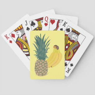 Pineapple and Bananas Playing Cards