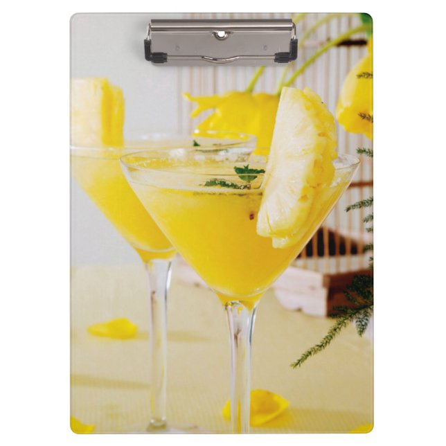 Pineapple and ginger Fresca cocktail Clipboard (Front)