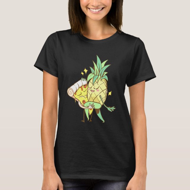 Pineapple and Pizza Dancing Love is Love T-Shirt (Front)