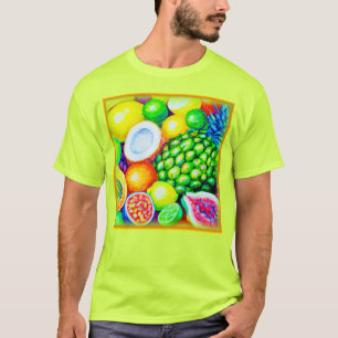 Pineapple and Tropical Fruits. Buy Now T-Shirt