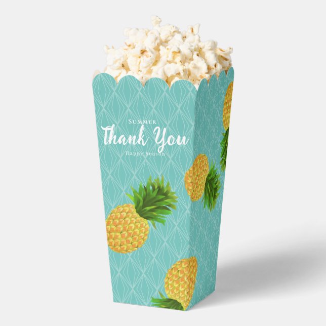 Pineapple Aqua Favour Box (Popped)