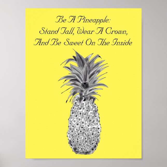 Pineapple Artwork Poster (Front)
