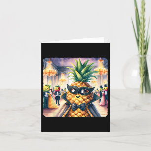 Pineapple At Masquerade Ball Card