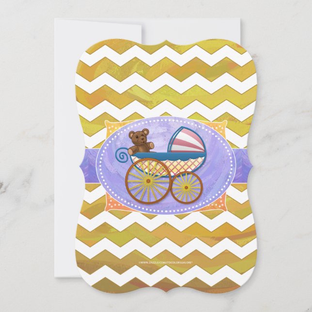 Pineapple Baby Stuff Invitation (Front)