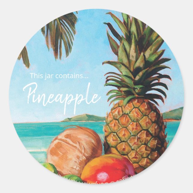 Pineapple Ball Canning Label (Front)