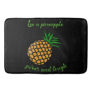 Pineapple bath mats