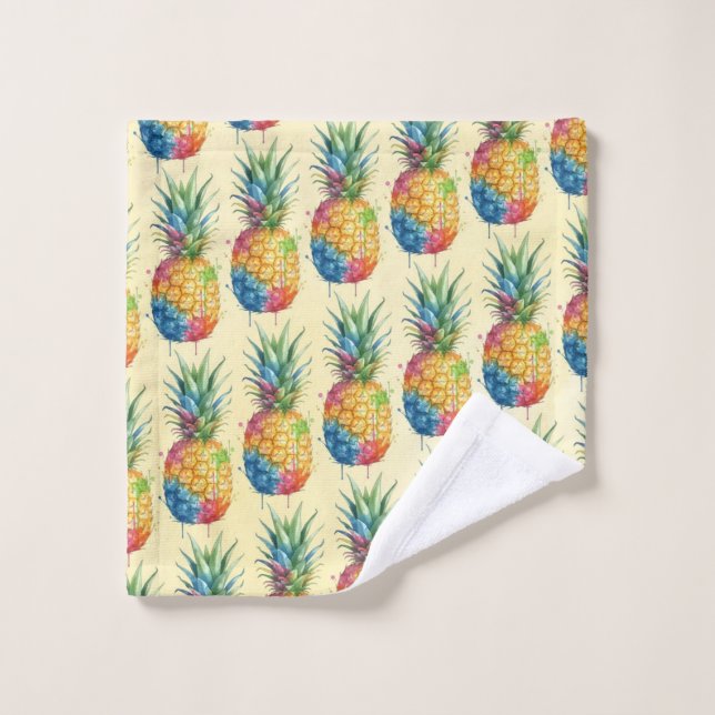 Pineapple Bath Towel Set (Wash Cloth)