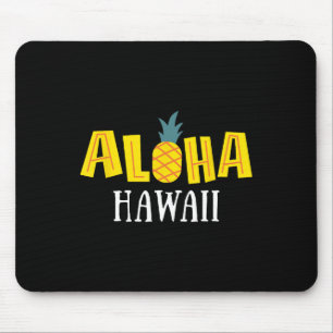 Pineapple Beaches Hawaii Summer Vacation - Aloha H Mouse Pad