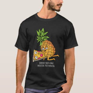 Pineapple Belongs on Pizza Lover Funny Food Pun T-Shirt