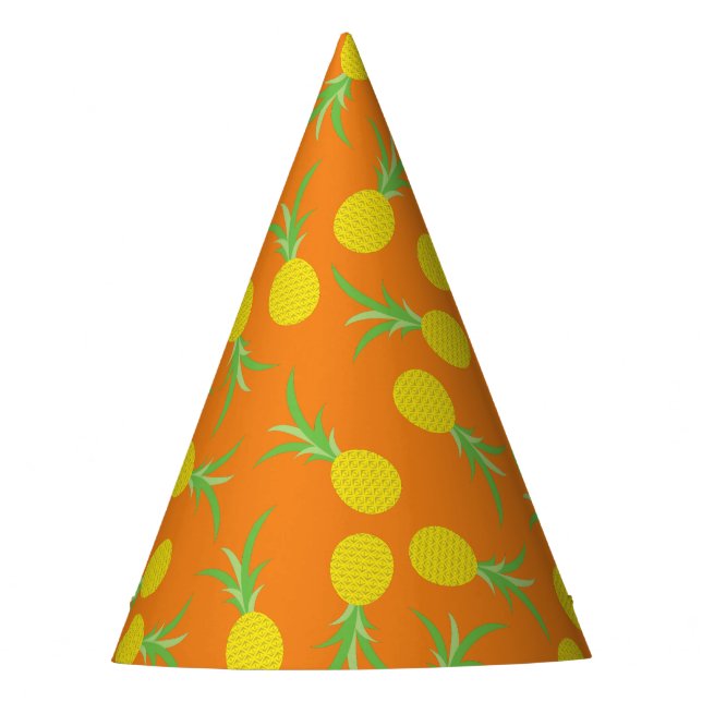 Pineapple Birthday Party Hat (Front)