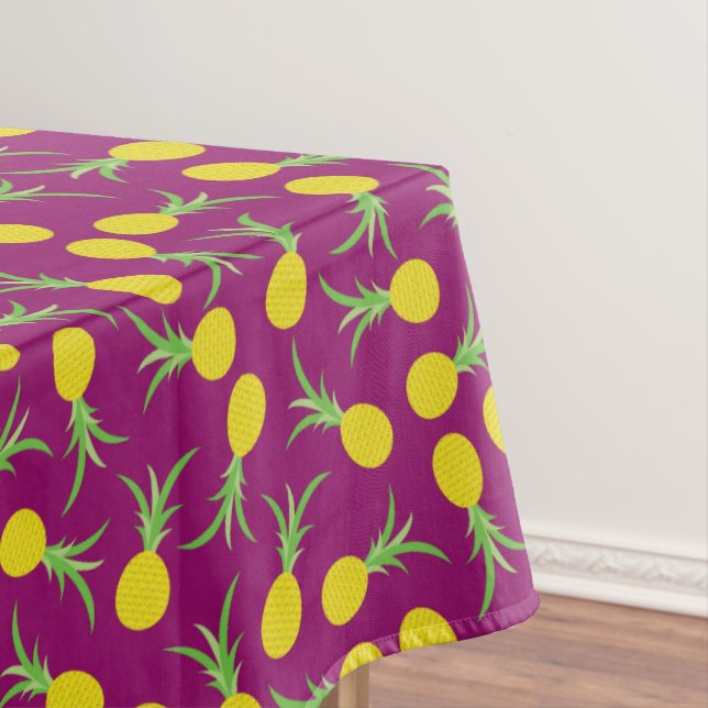 Pineapple Birthday Party Tablecloth (In Situ)