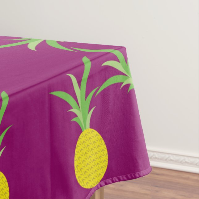 Pineapple Birthday Party Tablecloth (In Situ)