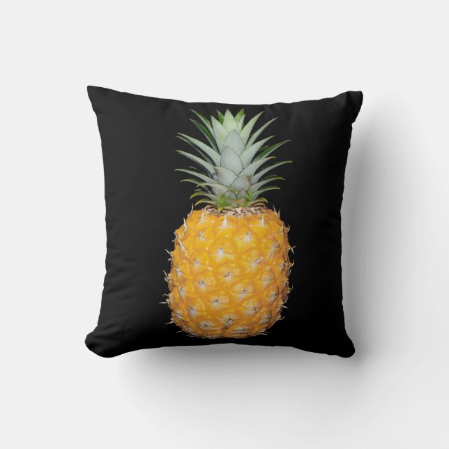 Pineapple Black decor pillow (Front)