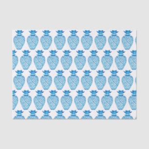 Pineapple Blue and White Ginger Jar Tissue Paper